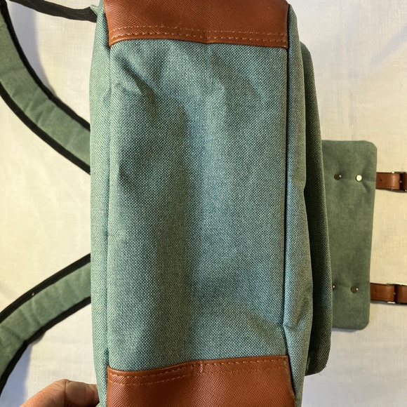 LIKE NEW! Ugrace Canvas Backpack, Seafoam Green - Picture 10 of 12